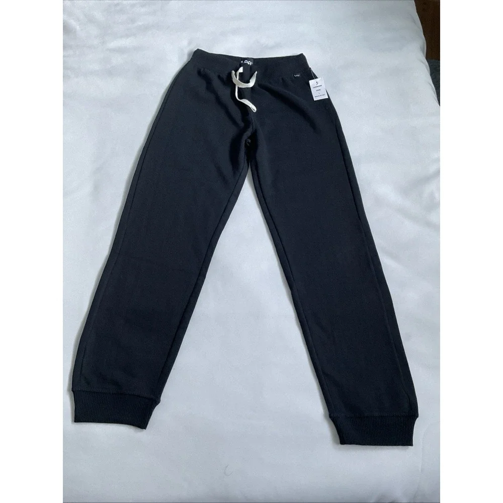 Lee Boys Fleece Joggers Pants Black Size L 10-12